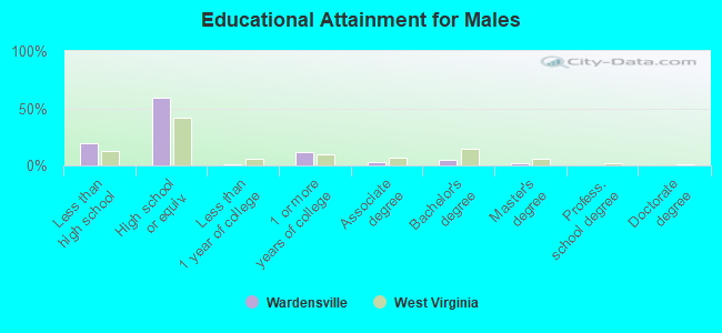 Educational Attainment for Males