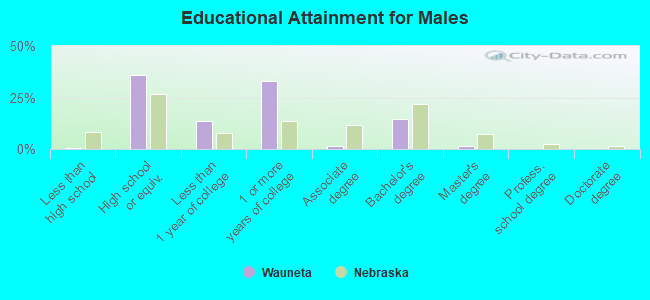 Educational Attainment for Males