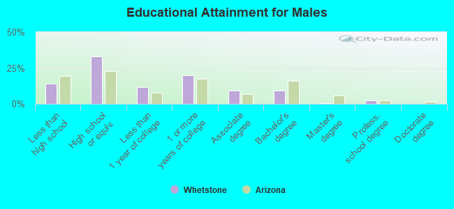 Educational Attainment for Males