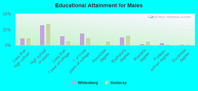 Educational Attainment for Males