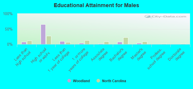 Educational Attainment for Males