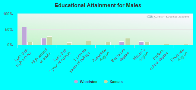 Educational Attainment for Males