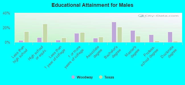 Educational Attainment for Males