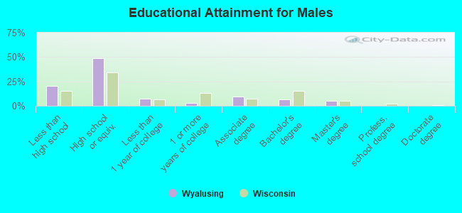 Educational Attainment for Males