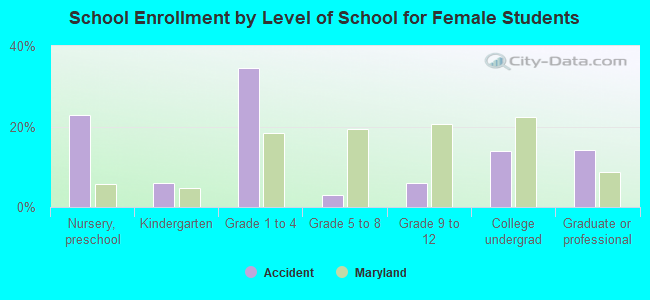 School Enrollment by Level of School for Female Students