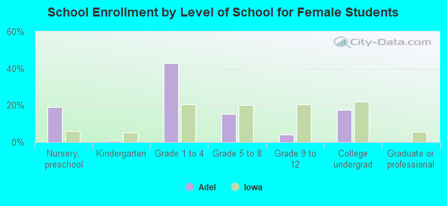 School Enrollment by Level of School for Female Students