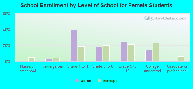 School Enrollment by Level of School for Female Students