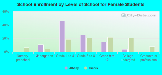 School Enrollment by Level of School for Female Students