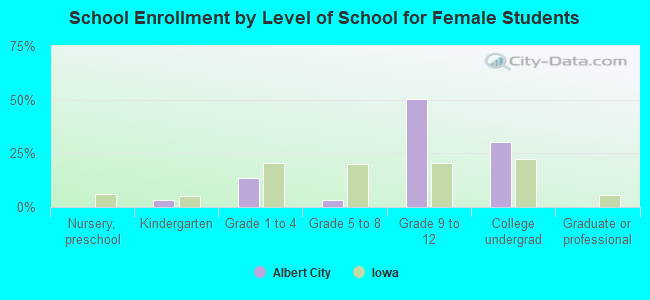 School Enrollment by Level of School for Female Students