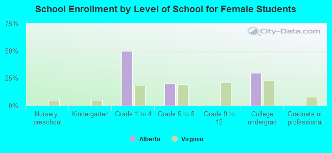 School Enrollment by Level of School for Female Students