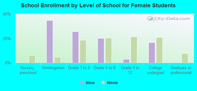 School Enrollment by Level of School for Female Students