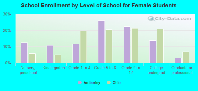 School Enrollment by Level of School for Female Students