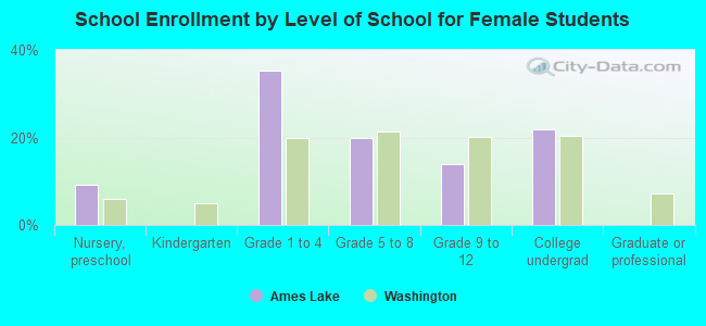 School Enrollment by Level of School for Female Students