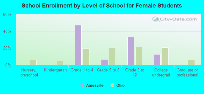 School Enrollment by Level of School for Female Students