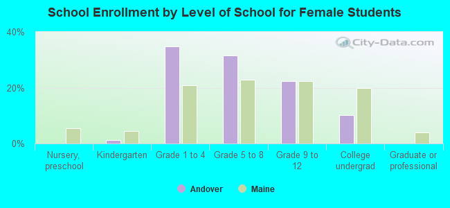 School Enrollment by Level of School for Female Students