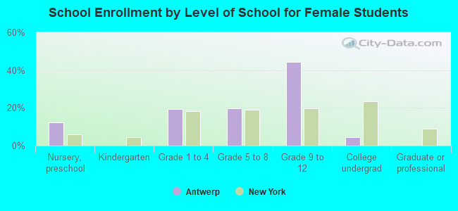 School Enrollment by Level of School for Female Students