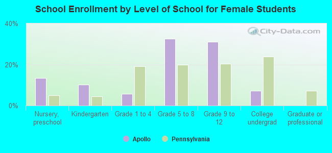 School Enrollment by Level of School for Female Students