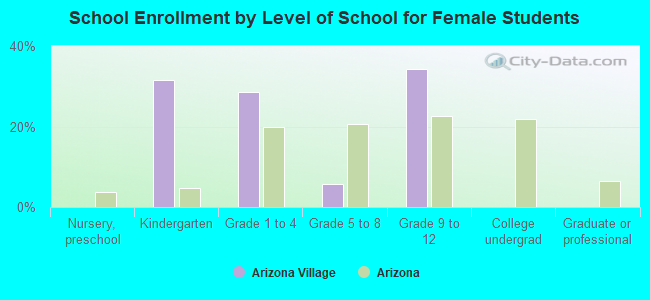 School Enrollment by Level of School for Female Students