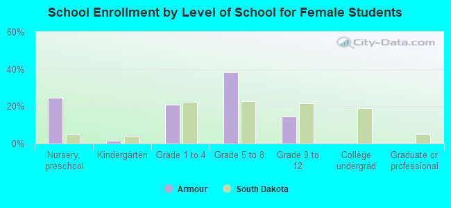 School Enrollment by Level of School for Female Students