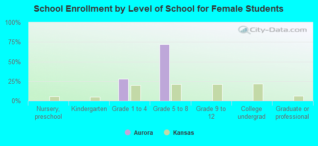 School Enrollment by Level of School for Female Students