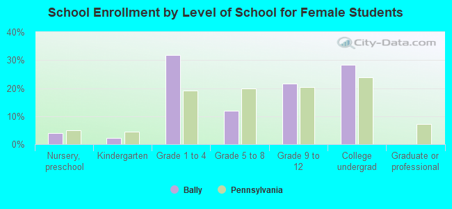 School Enrollment by Level of School for Female Students