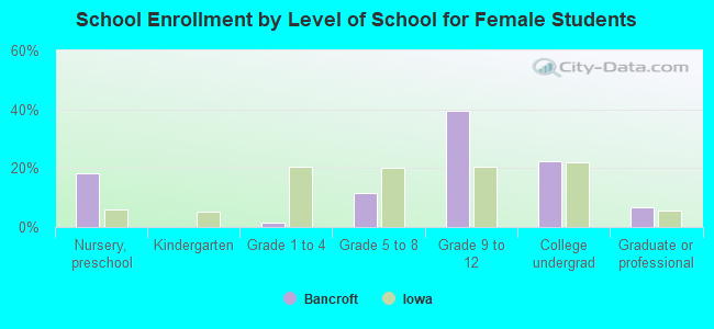 School Enrollment by Level of School for Female Students