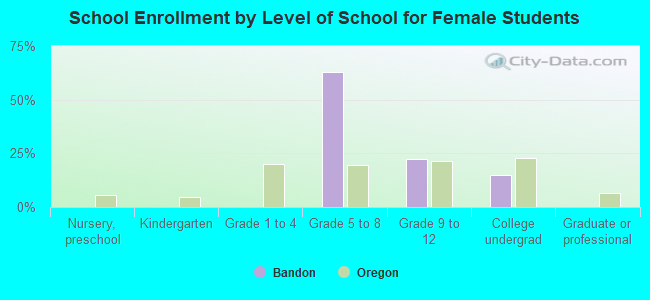 School Enrollment by Level of School for Female Students