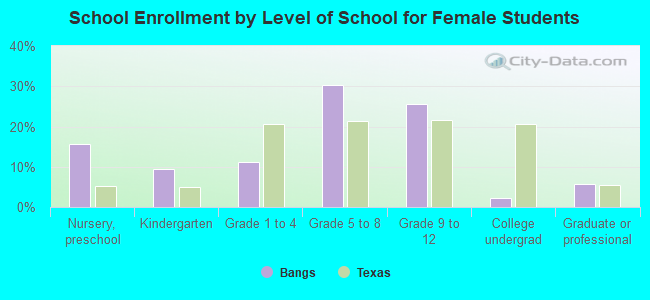 School Enrollment by Level of School for Female Students