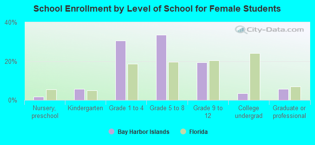 School Enrollment by Level of School for Female Students