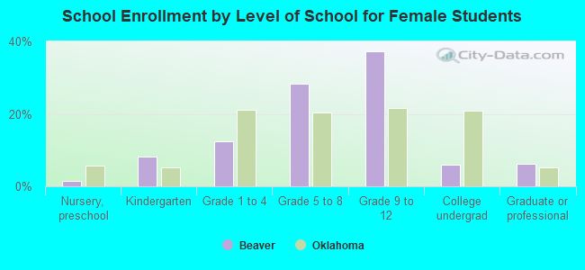 School Enrollment by Level of School for Female Students