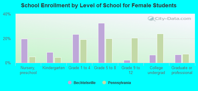 School Enrollment by Level of School for Female Students