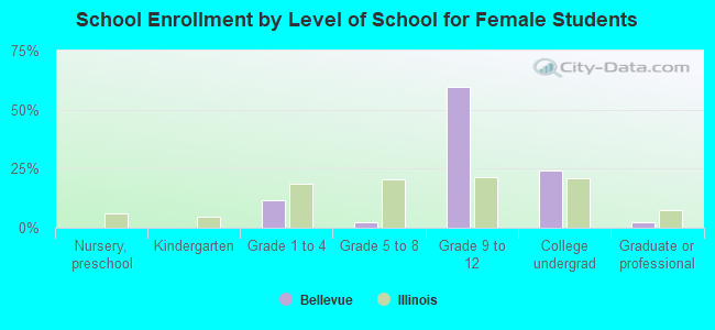 School Enrollment by Level of School for Female Students