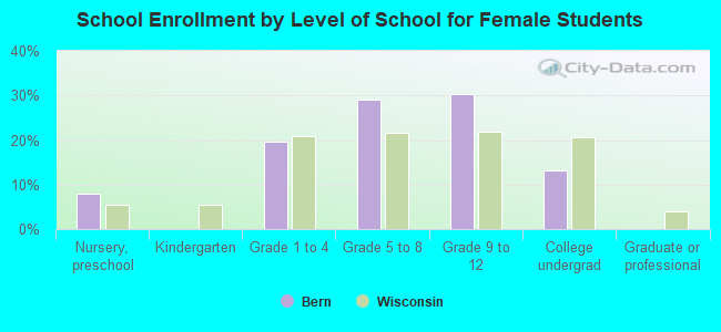 School Enrollment by Level of School for Female Students