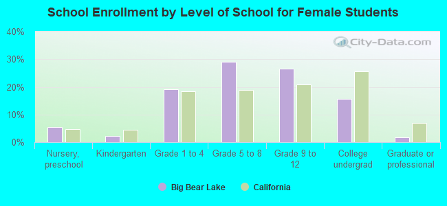 School Enrollment by Level of School for Female Students