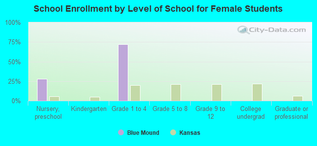 School Enrollment by Level of School for Female Students