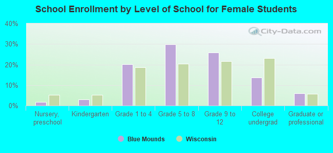 School Enrollment by Level of School for Female Students