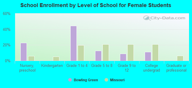 School Enrollment by Level of School for Female Students