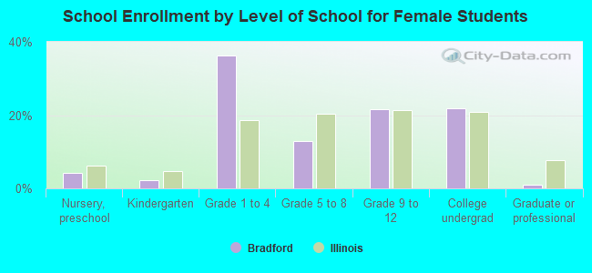 School Enrollment by Level of School for Female Students