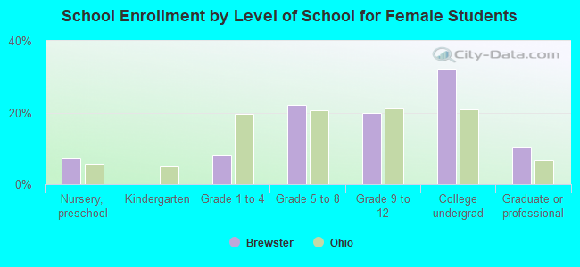 School Enrollment by Level of School for Female Students