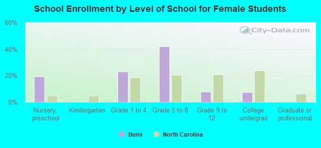 School Enrollment by Level of School for Female Students