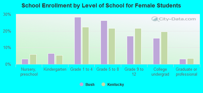 School Enrollment by Level of School for Female Students