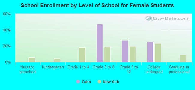 School Enrollment by Level of School for Female Students