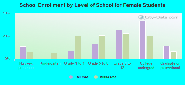 School Enrollment by Level of School for Female Students