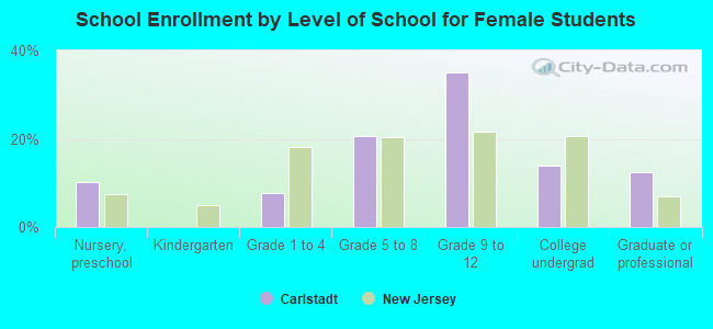 School Enrollment by Level of School for Female Students