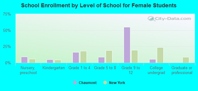 School Enrollment by Level of School for Female Students