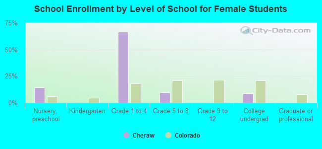 School Enrollment by Level of School for Female Students