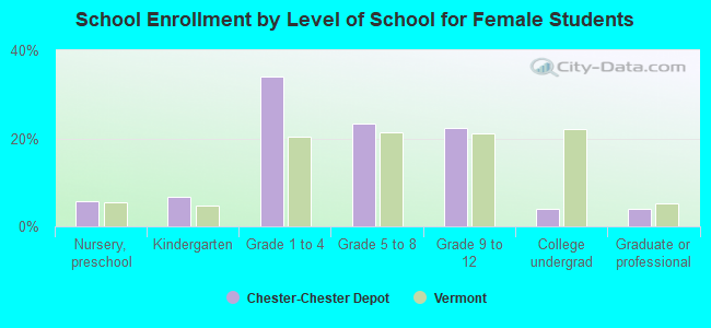 School Enrollment by Level of School for Female Students