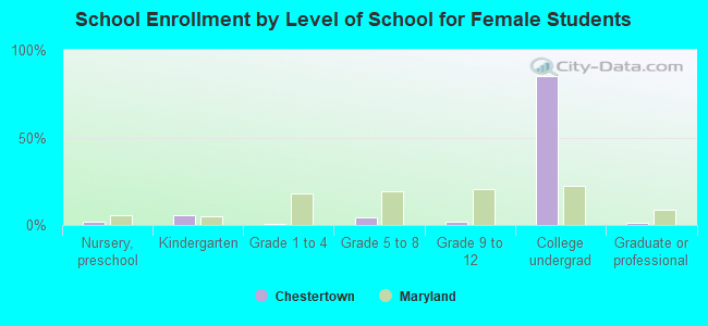 School Enrollment by Level of School for Female Students