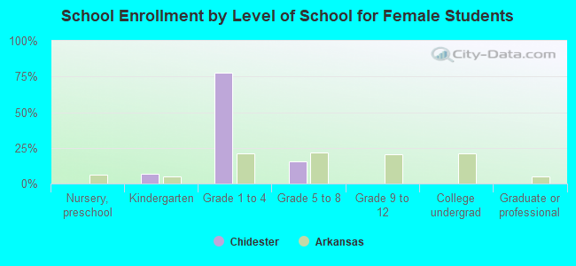 School Enrollment by Level of School for Female Students