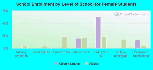 School Enrollment by Level of School for Female Students